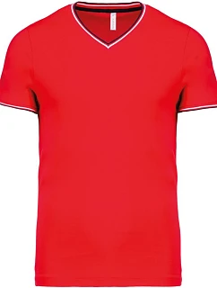 K Pánské piqué tričko s výstřihem do V 20.K model 22481214 - Kariban
