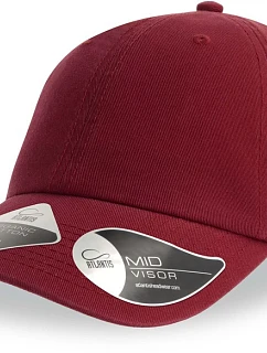 Atlantis Headwear Fraser 6-panelová čiapka 33.0104 kardinálska červená
