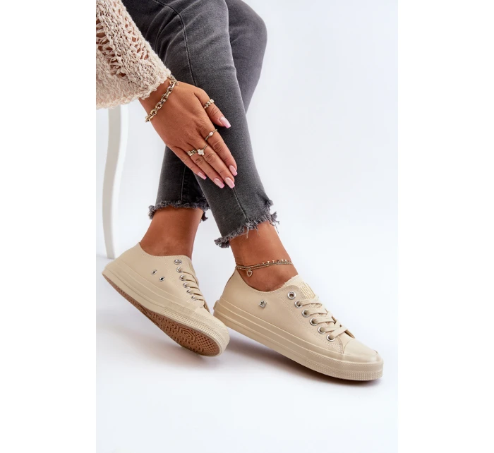 Klasické Dámské Tenisky Big Star model 21654926 Bežové - Big Star Shoes