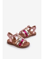 Sandałki Gladiatorki Dziecięce Zapinane Na Rzep Multikolor Radovia