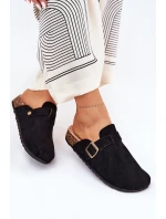 Dámské Pantofle a Na Platformě S Přezkou Černé model 21689838 - Boto