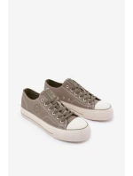 Trampki Męskie Na Platformie Big Star RR174325 Zielone