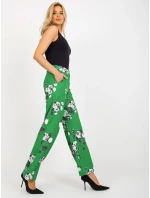 Dámské kalhoty LK SP model 18171280 zelená - FPrice Dámské kalhoty LK SP model 18171280 zelená - FPrice