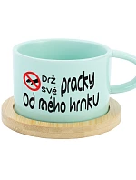 DRŽ SVÉ PRACKY OD MÉHO HRNKU - mint hrníček makronka 200 ml
