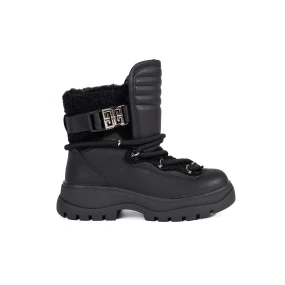 Klasické dámske snežnice s čiernou platformou