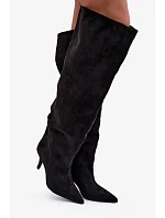 Kozačky na podpatku model 230957 Step in style Kozačky na podpatku model 230957 Step in style