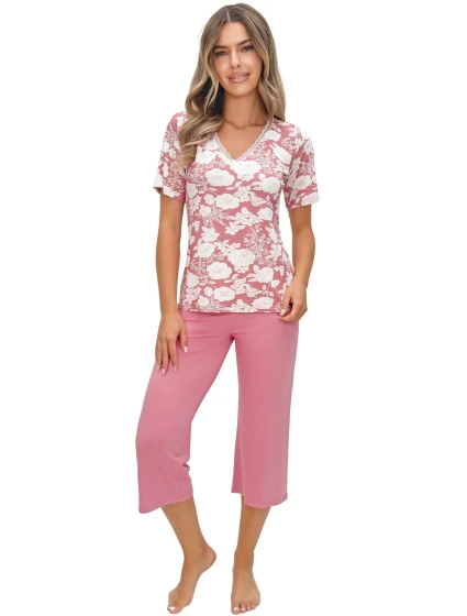 Pyžamo Donna Tina 3/4 cr/r S-2XL Pyžamo Donna Tina 3/4 cr/r S-2XL