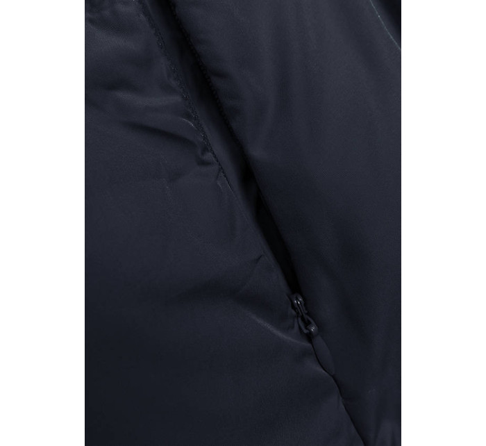 Tmavě oboustranná dlouhá dámská vesta model 18838428 - MELYA MELODY