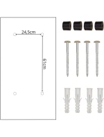 KURIÉRSKA POŠTOVÁ SCHRÁNKA 2V1 STOJACA 38X41X102CM 1068749