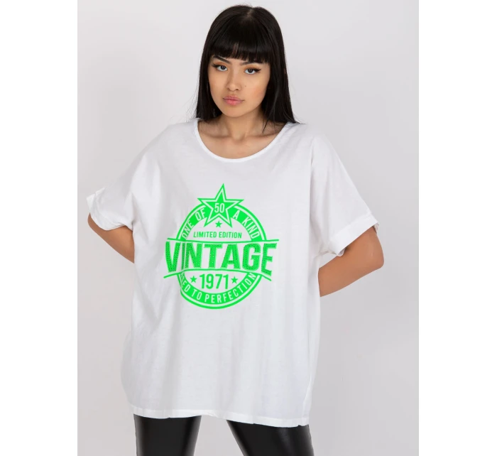 Tričko DHJ TS 6860.26X biela a zelená