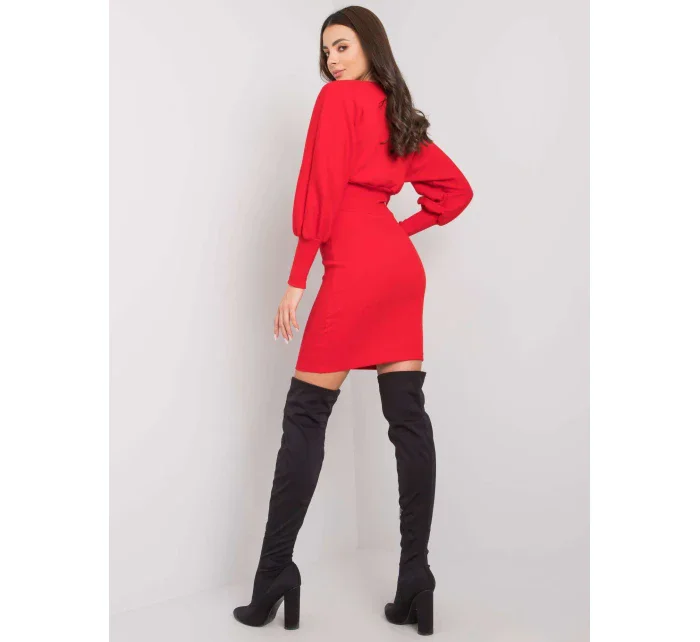 Šaty RV SK model 16300635 červená - FPrice Šaty RV SK model 16300635 červená - FPrice
