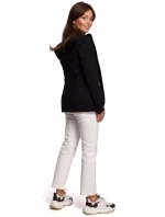 Blejzr s kapucí z úpletu černý model 15105755 - BeWear Blejzr s kapucí z úpletu černý model 15105755 - BeWear
