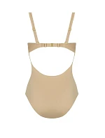 Dámske jednodielne plavky S 964 V1CM4 Como 4 beige-gold - Self