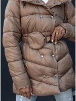 Dámský prošívaný zimní kabát camel Dstreet model 21979847 - FashionStreet