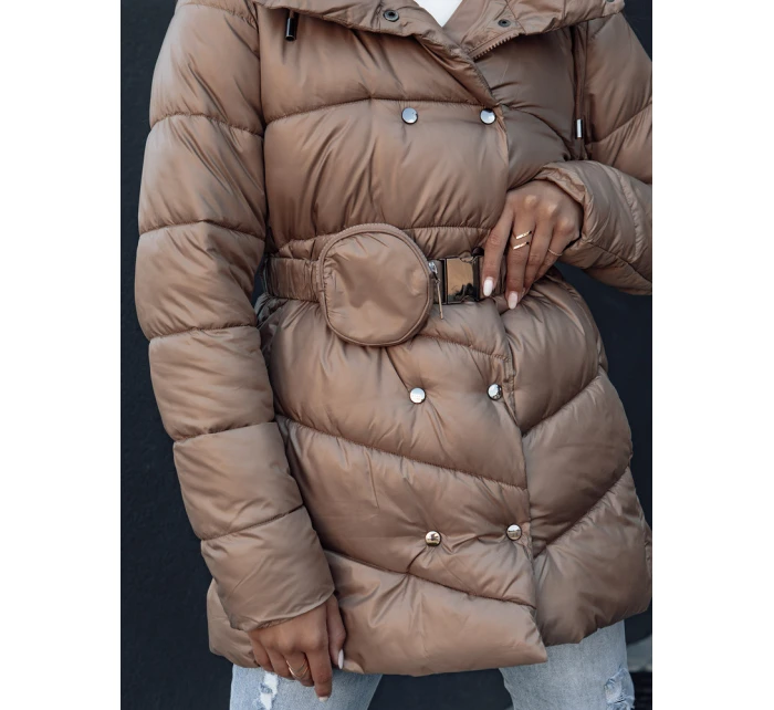 Dámský prošívaný zimní kabát camel Dstreet model 21979847 - FashionStreet