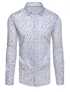Pánska ležérna biela košeľa FashionStreet DX2641