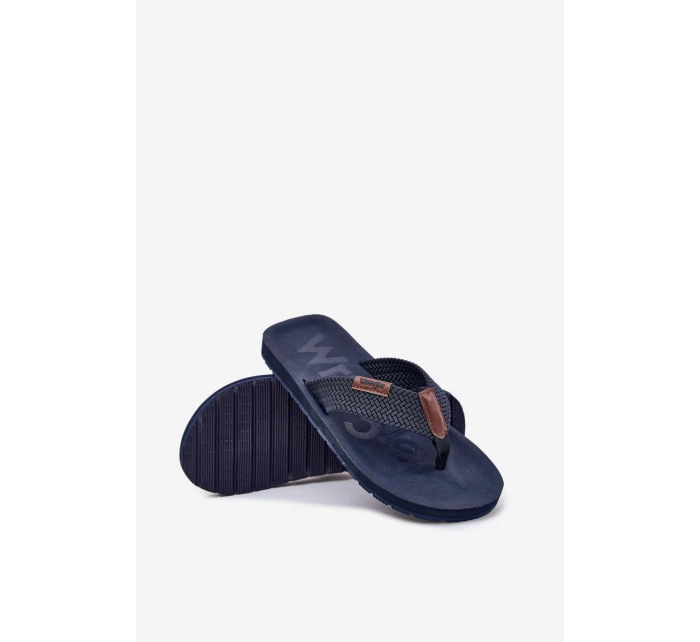 Klapki Japonki Męskie WRANGLER ZANE FLIPFLOP MEN LOW 20251044.24H Granatowe