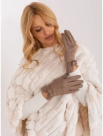 Rękawiczki AT RK model 19367723 ciemny bezowy - FPrice