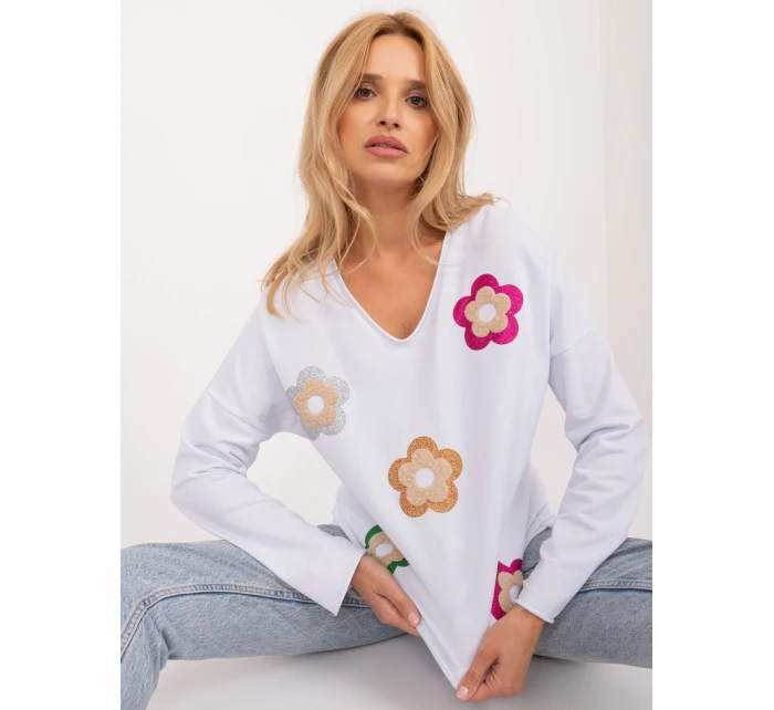 Bluzka DHJ BZ model 19648822 biały - FPrice Bluzka DHJ BZ model 19648822 biały - FPrice