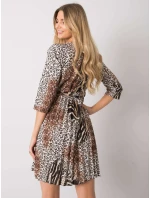 Šaty DHJ SK 11092A 2.01P čierna a béžová Šaty DHJ SK 11092A 2.01P čierna a béžová