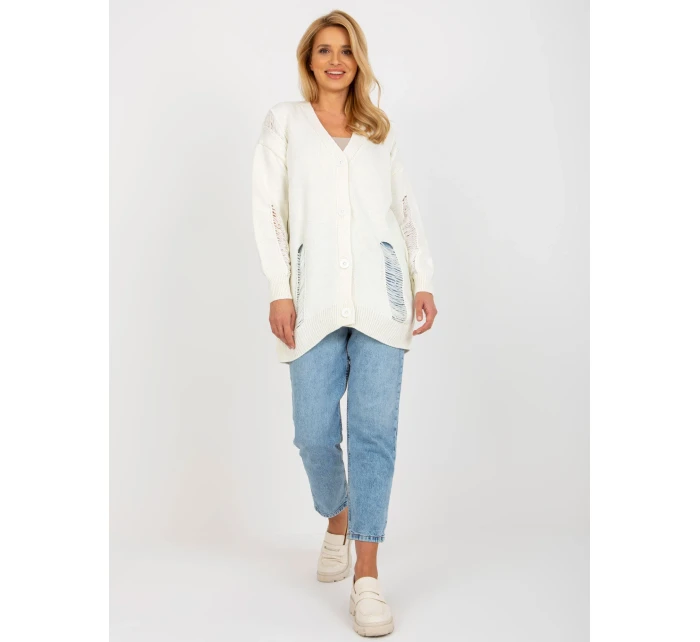 Kardigan LC SW 8042.71 ecru - FPrice Kardigan LC SW 8042.71 ecru - FPrice