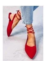 Dámské balerínky model 20091033 Červená - SEASTAR Dámské balerínky model 20091033 Červená - SEASTAR