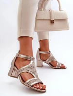 Dámske sandále 06459-25 gold - Sweet Shoes