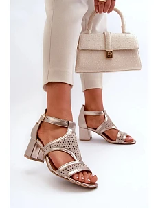 Dámske sandále 06459-25 gold - Sweet Shoes