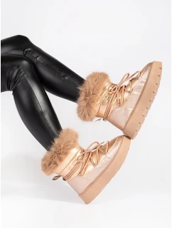 Jedinečné zlaté snežnice pre ženy