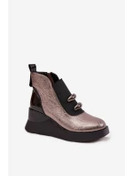 Topánky na klinovom podpätku model 220506 Step in style Topánky na klinovom podpätku model 220506 Step in style