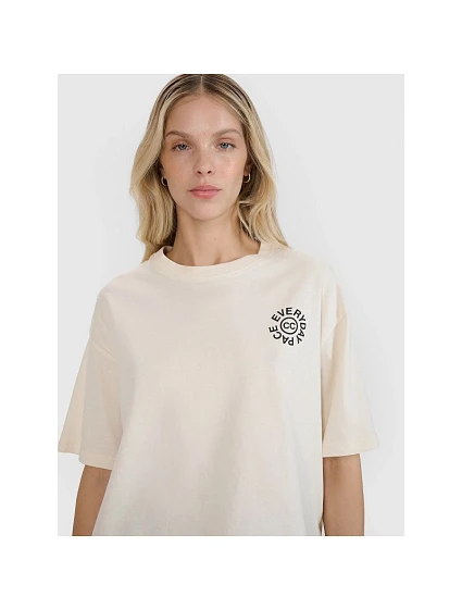 Dámské tričko oversize s potiskem model 21433324 - 4F Dámské tričko oversize s potiskem model 21433324 - 4F
