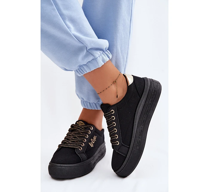Dámské tenisky na platformě Lee Cooper LCW-26-44-4476 Černé