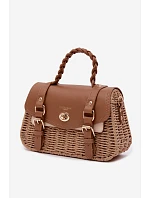 Malá Hnědá Taška S Pletením Marline