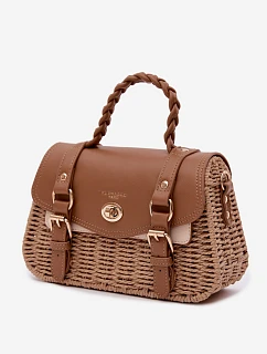 Malá Hnědá Taška S Pletením model 22111712 - Flora&Co