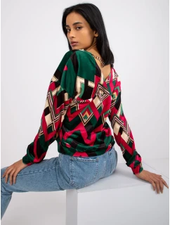 Blúzka DHJ BZ 6550 4.40 tmavo zelená