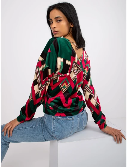 Blúzka DHJ BZ 6550 4.40 tmavo zelená Blúzka DHJ BZ 6550 4.40 tmavo zelená