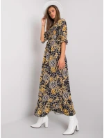 Šaty DHJ SK 13965 1.61P čierna a žltá Šaty DHJ SK 13965 1.61P čierna a žltá