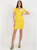 Šaty LK SK 506335.21 tmavo žltá Šaty LK SK 506335.21 tmavo žltá