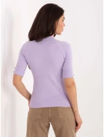 Sweter PM SW model 21776355 jasny fioletowy - FPrice Sweter PM SW model 21776355 jasny fioletowy - FPrice