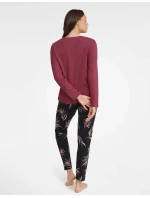 Záhradné pyžamo 40929-83X Bordó a čierna - Henderson Ladies Záhradné pyžamo 40929-83X Bordó a čierna - Henderson Ladies