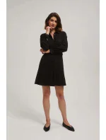 Dámské košilové šaty s páskem model 20567635 Černá - FPrice