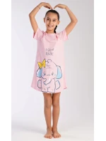 Dětská noční košile s krátkým rukávem model 18831580 - Vienetta Kids Dětská noční košile s krátkým rukávem model 18831580 - Vienetta Kids