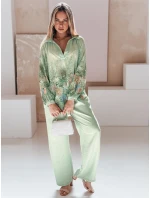 Dámské kalhoty se širokými nohavicemi green Dstreet model 21987418 - FashionStreet