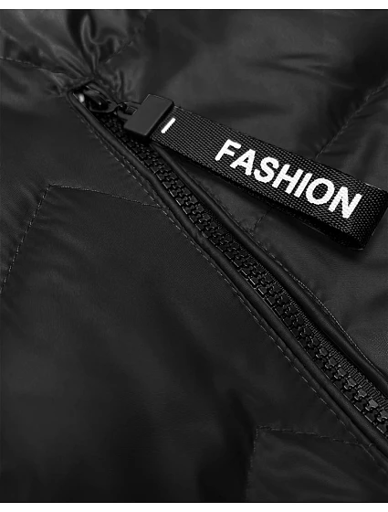 Černá dámská vesta s odepínací kapucí model 19456867 - S'WEST