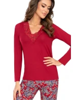 Dámske pyžamo Rita wine - Donna