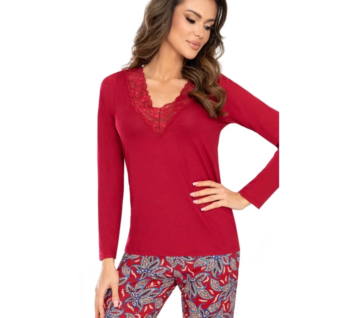 Dámske pyžamo Rita wine - Donna