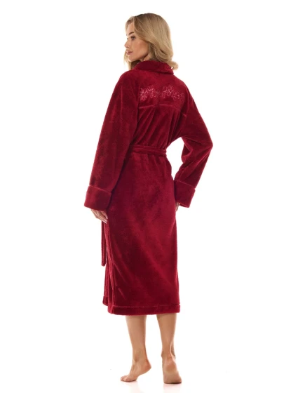 Dámsky župan 2413 Camelia wine plus - L&L Dámsky župan 2413 Camelia wine plus - L&L