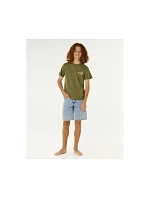 Chlapčenské tričko RIP CURL Eternal Shred Art Tee-Boy, zelené, detské