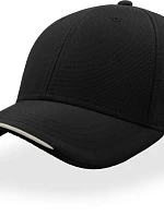 Atlantis Headwear Estoril-S 6-panelová čiapka s kšiltom 33.0230 čierna