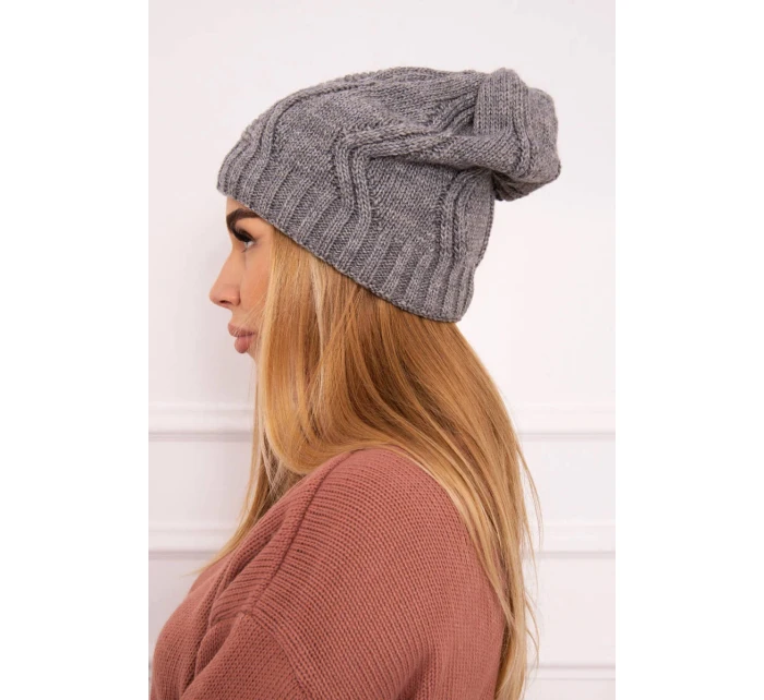Fleecová čepice  tmavě šedá model 18750803 - K-Fashion